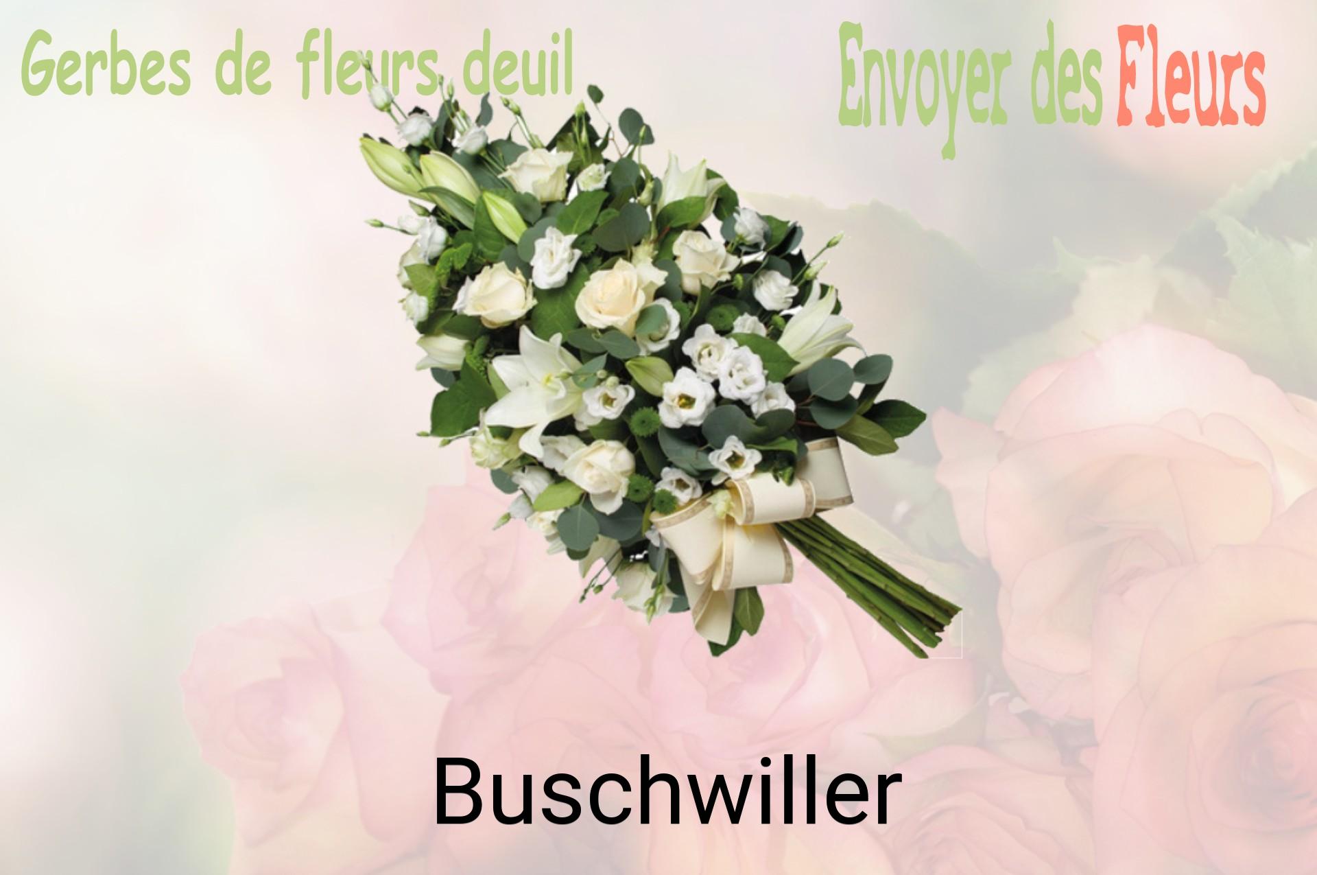 Gerbe de fleurs de deuil livrée à Buschwiller